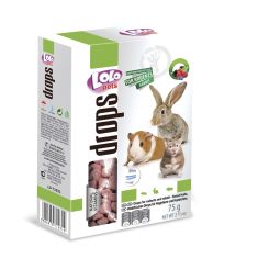 ICA Lolo roedor snack drops de frutas del bosque 75 gr