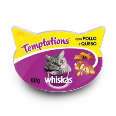 WHISKAS gato snack Temptations pollo 60 gr