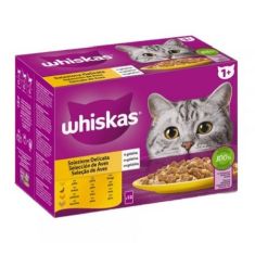 WHISKAS gato adulto ave pouch 12x85 gr