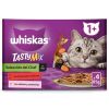 WHISKAS gato adulto pack mix chef choice pouch 4x85 gr