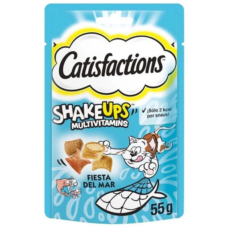 CATISFACTIONS gato snack Shake ups frutos del mar 55 gr