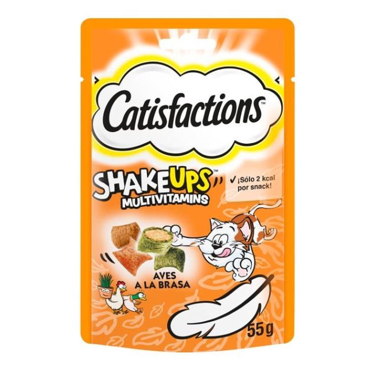 CATISFACTIONS gato snack Shake Ups ave Brasa 55 gr