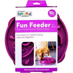 OUTWARD HOUND comedero Slow Morado