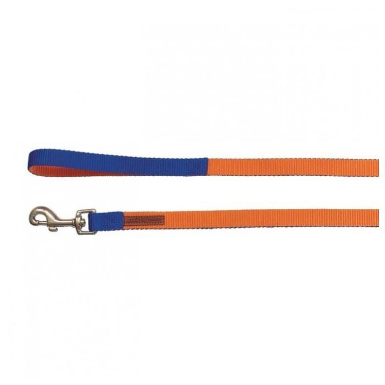 NAYECO perro correa X-trm premium naranja y azul 15 mm x 120 cm