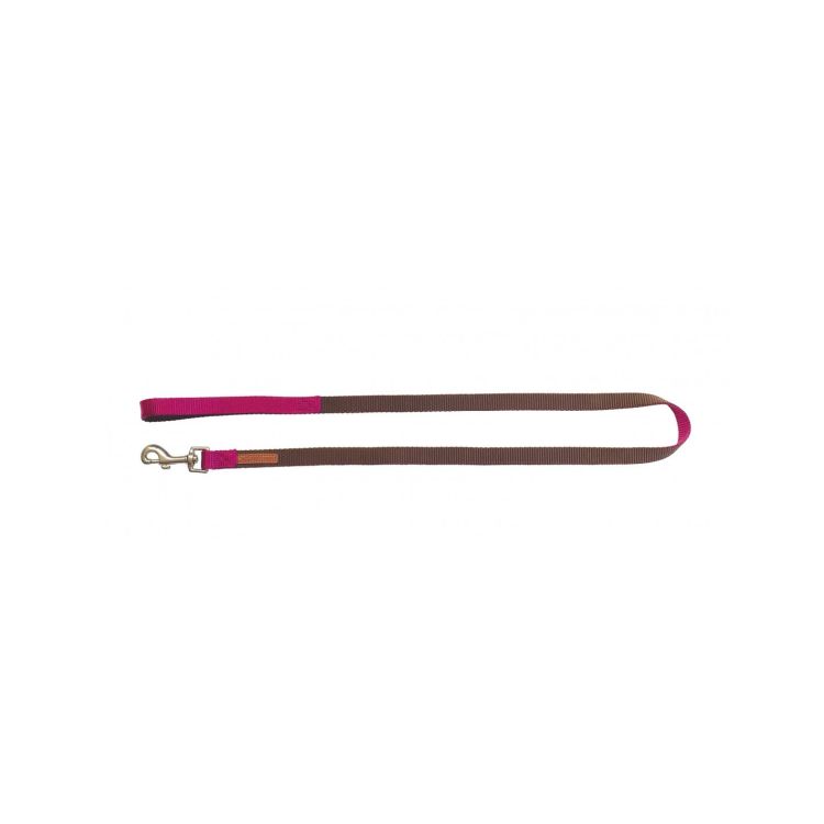 NAYECO perro correa X-trm premium marron y cardenal 20 mm x 120 cm