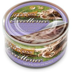 PRINCESS gato adulto Excelence pollo atun calamar lata 70gr