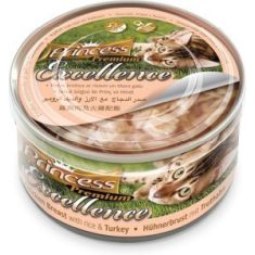 PRINCESS gato adulto Excelence pechuga pollo pavo lata 70gr
