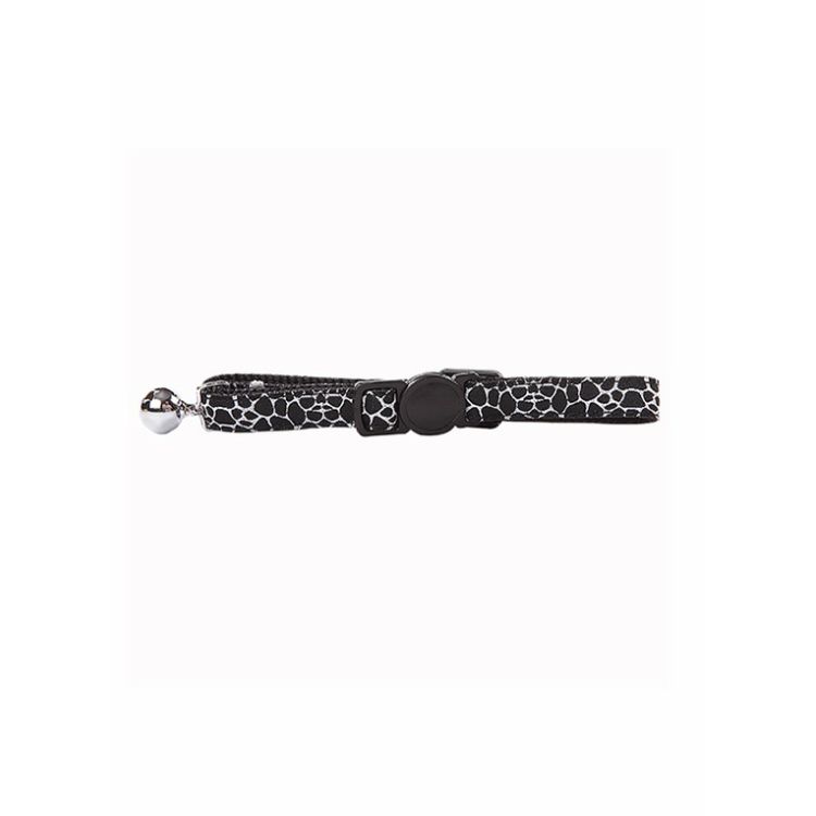PAWISE gato collar jaspeado blanco y negro